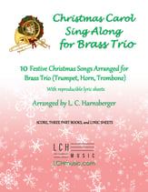 Christmas Carol Sing Along for Brass Trio (Trumpet, Horn, Trombone) P.O.D cover